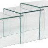 Bout de Canapé Infinity 34x34 Verre