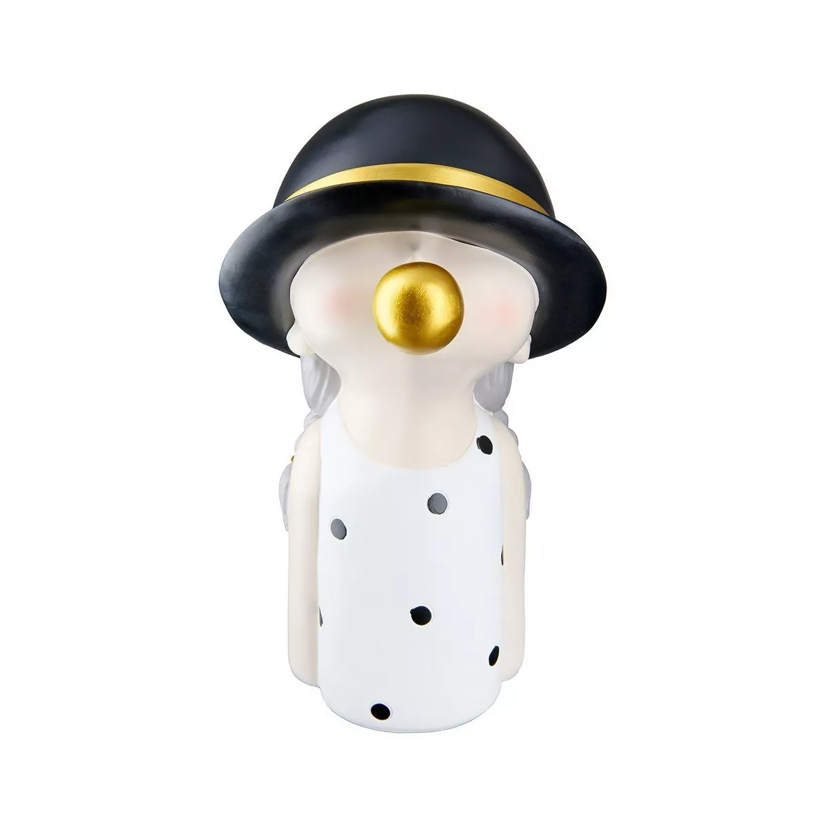 Statue Fille  Blanc et Noir h25