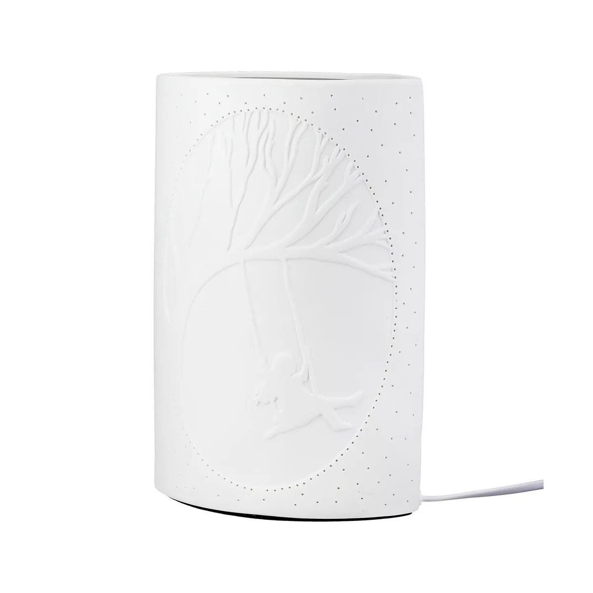 Lampe Porcelaine Balancoire H.28