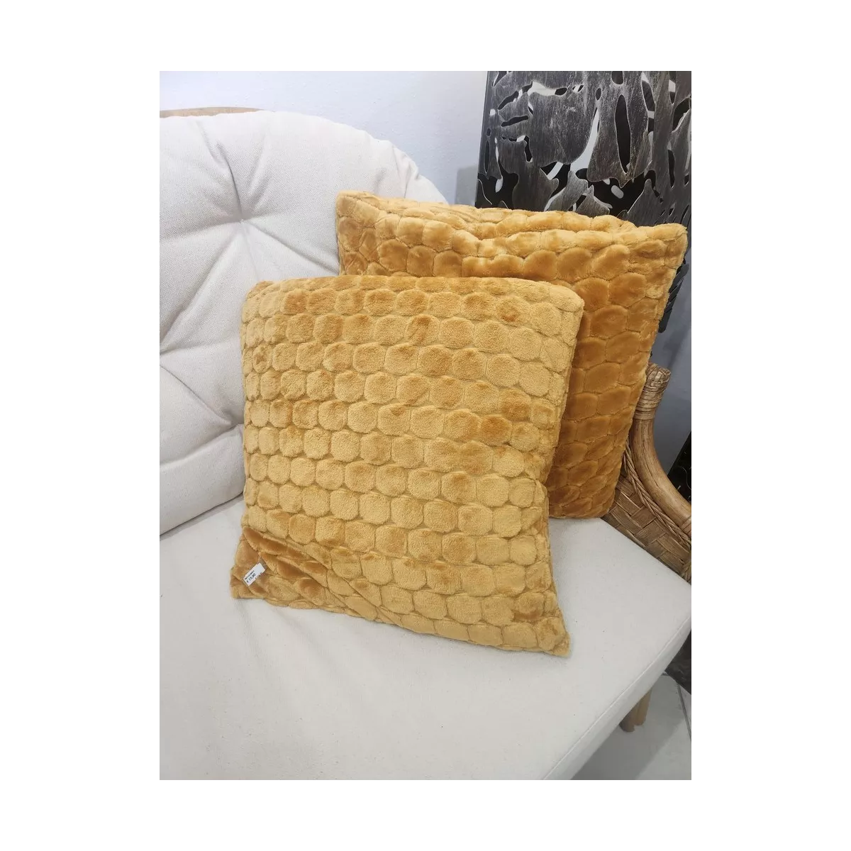 Coussin Elara Camel