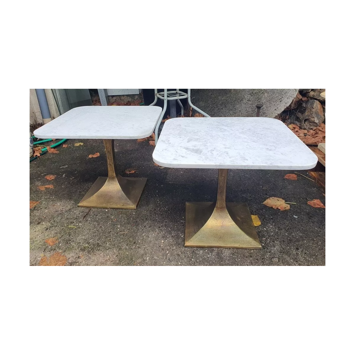 Table Basse Rickerd Carrée 70x70 en Marbre