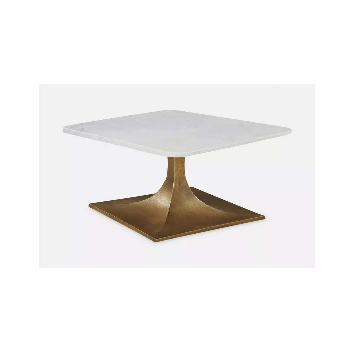 Table Basse Rickerd Carrée 70x70 en Marbre