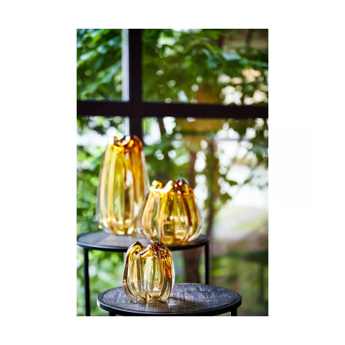 Vase Verre  Murela Ambre H.12