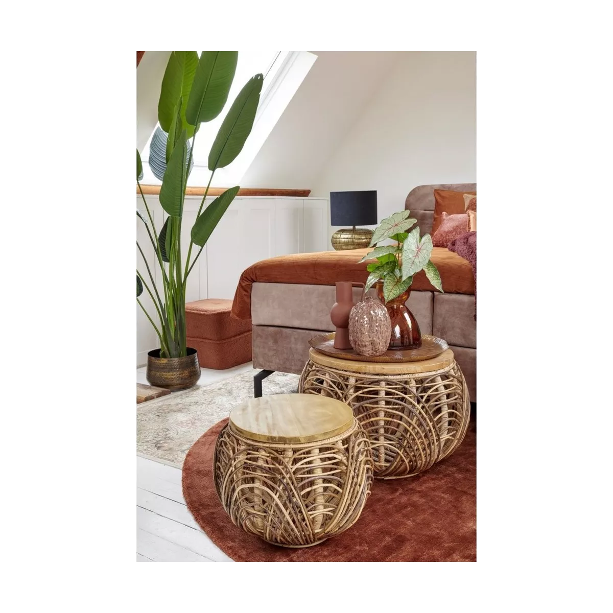 Pouf Teddy Terracotta