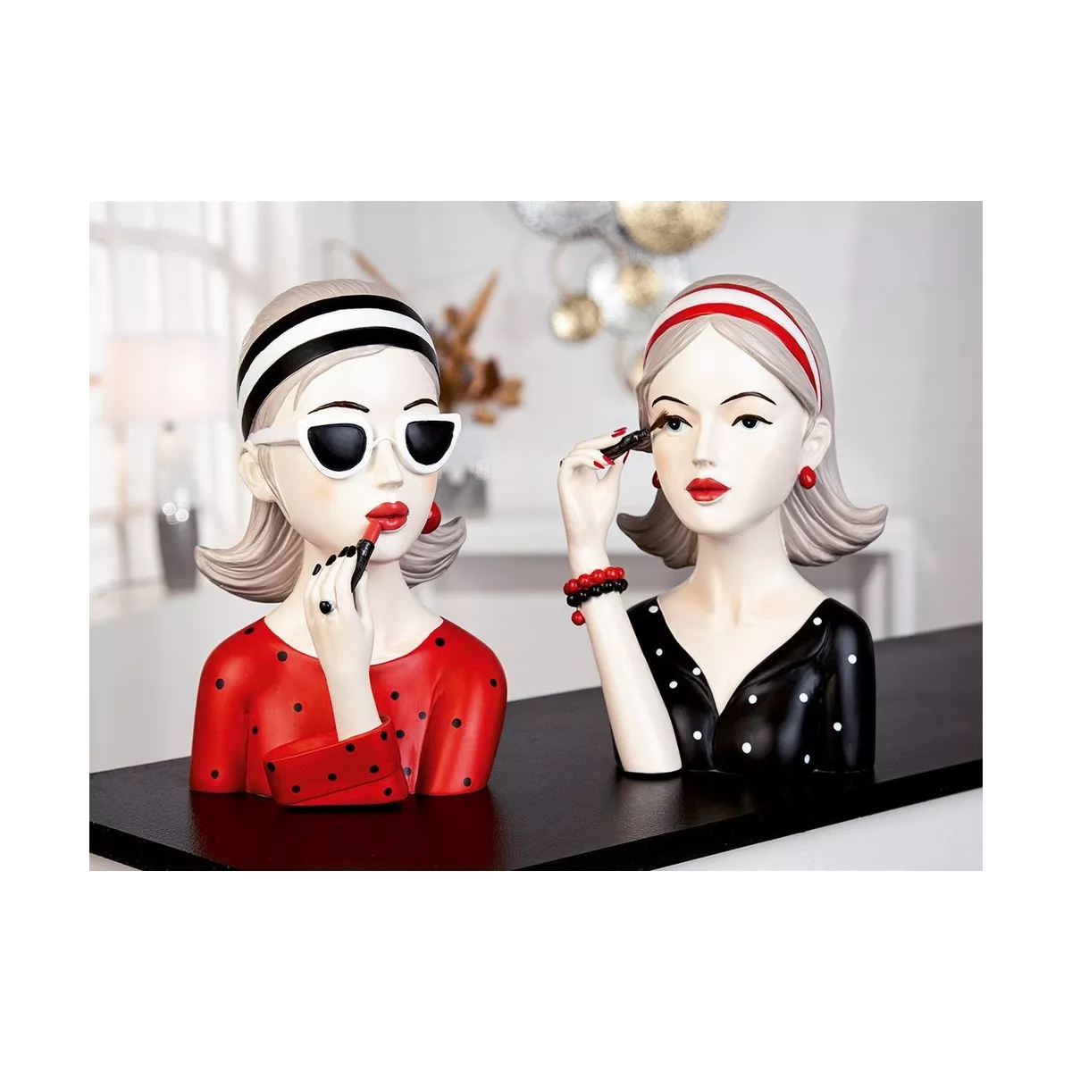Figurine Lady Mascara H.26cm