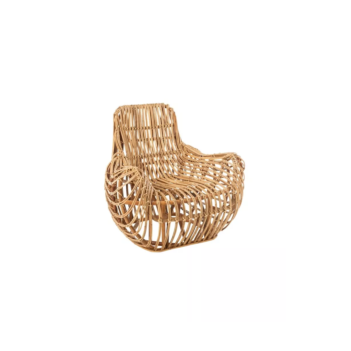 Fauteuil Rotin Naturel Ana