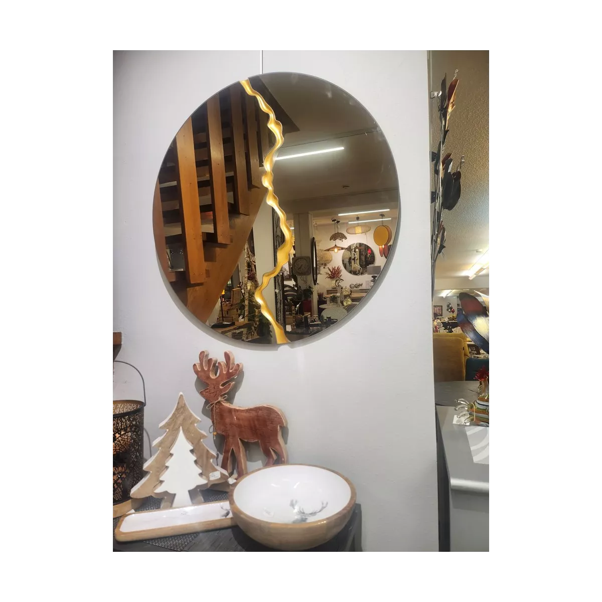 Miroir Galaxie Bronze 80cm