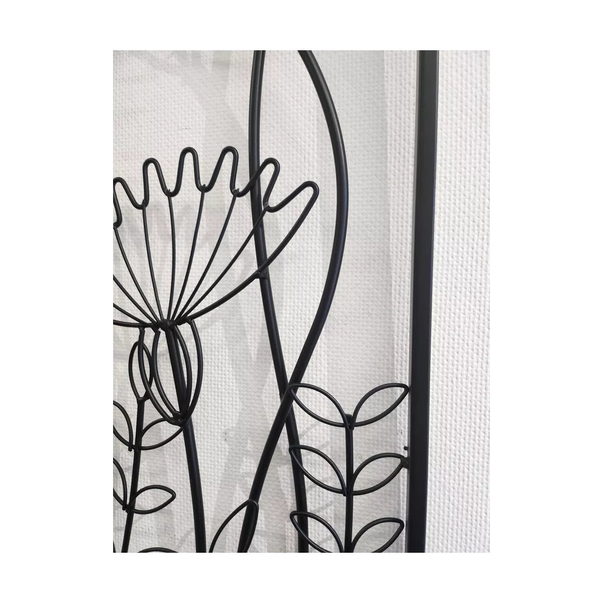 Décoration Murale Vignes Droite noir 35x91