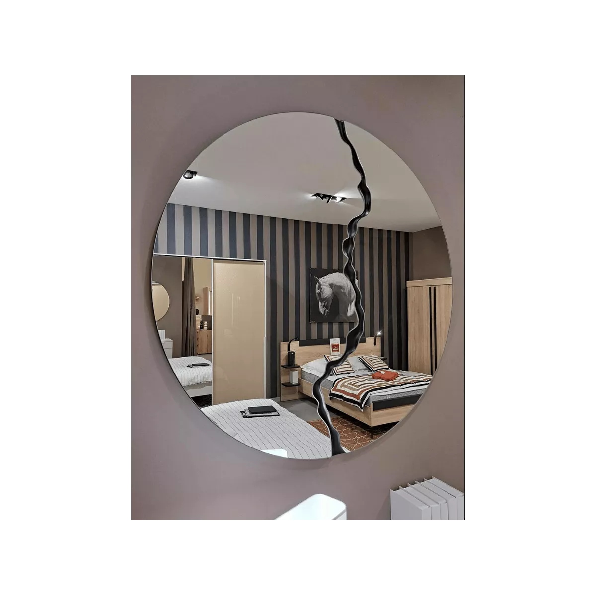 Miroir Galaxie Noir 100cm