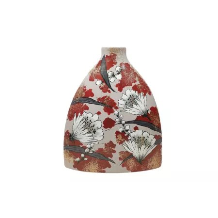 Vase Fleurs Rouge Céramique