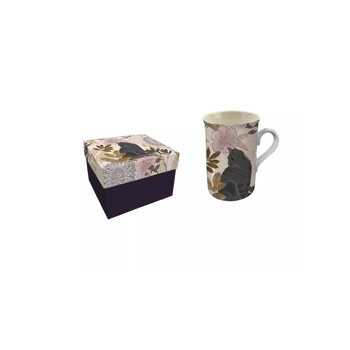Coffret 1 Mug Chat Hevea Clair