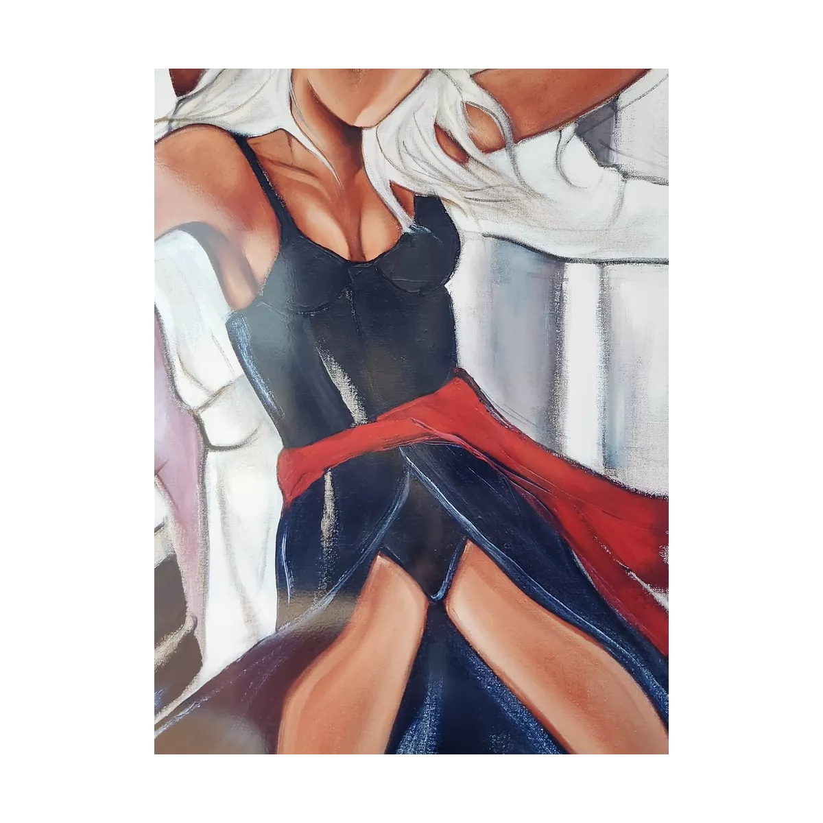 Tableau Farel Et Dieu Créa la Femme 60x60