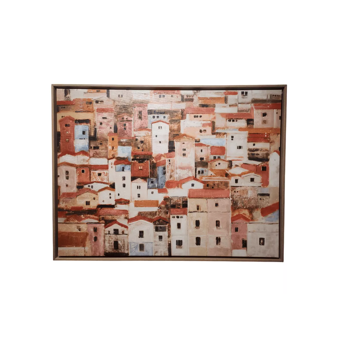 Tableau Maisons Ocres 100x75