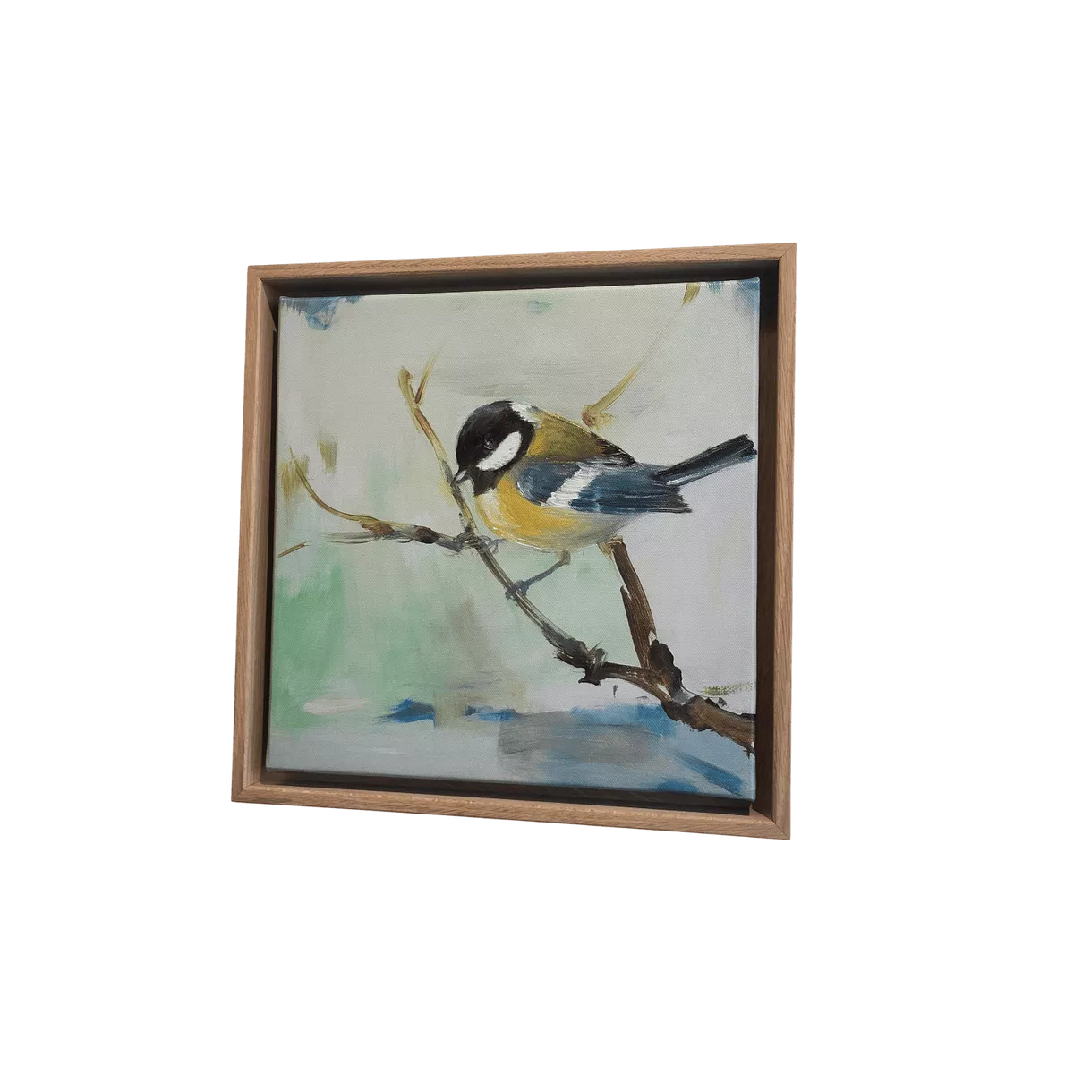 Tableau Oiseau D'Hivers III 34x34