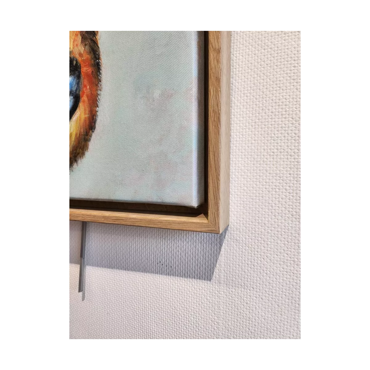 Tableau Oiseau Mesange Bleue II 34x34