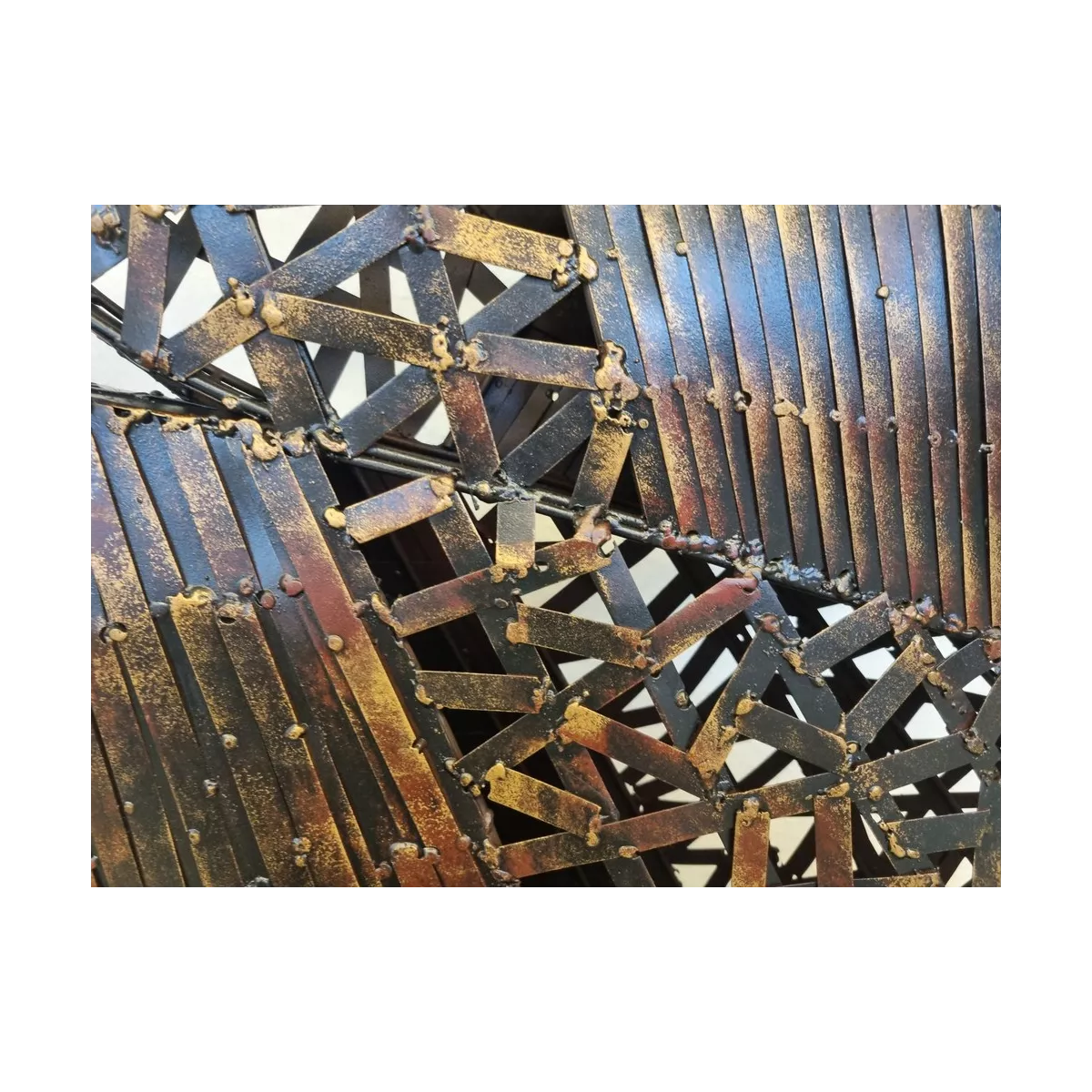 Sculpture Métal Samourai au Combat