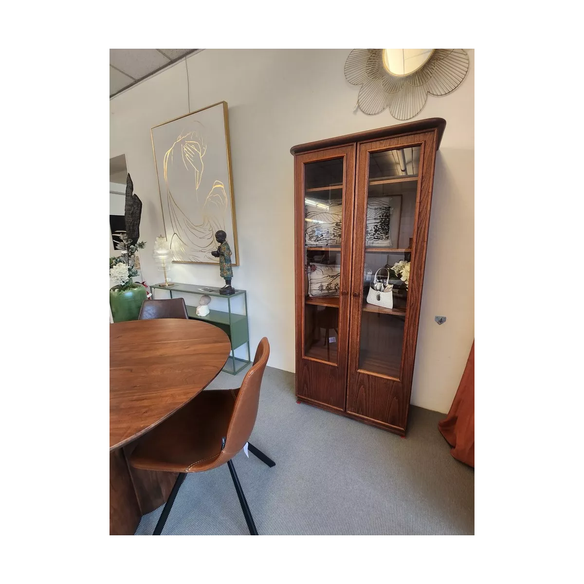Vitrine Sanora Acajou