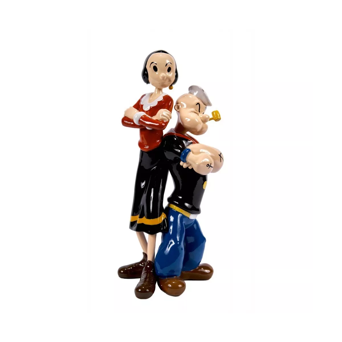Statue Popeye et Olive h30