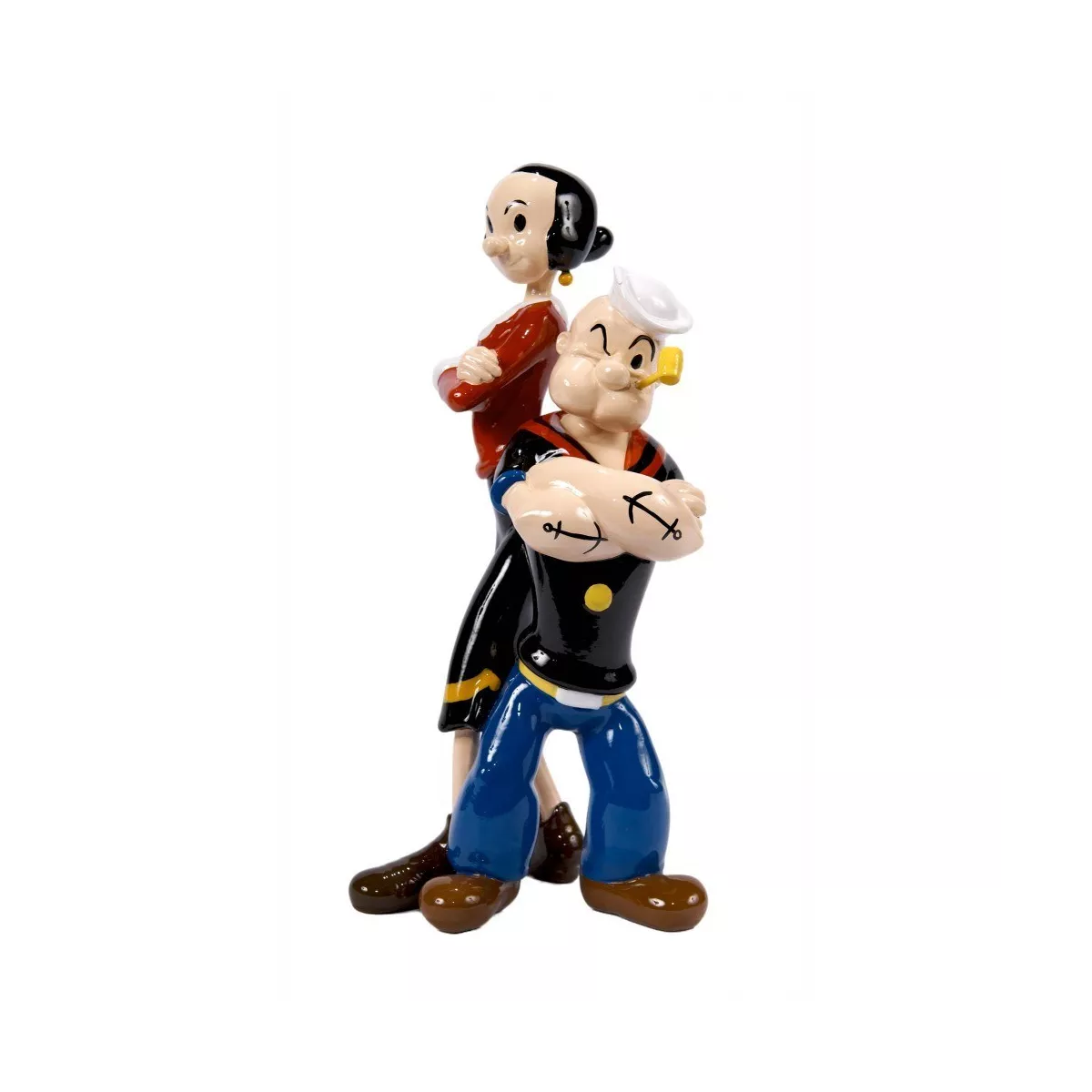 Statue Popeye et Olive h30