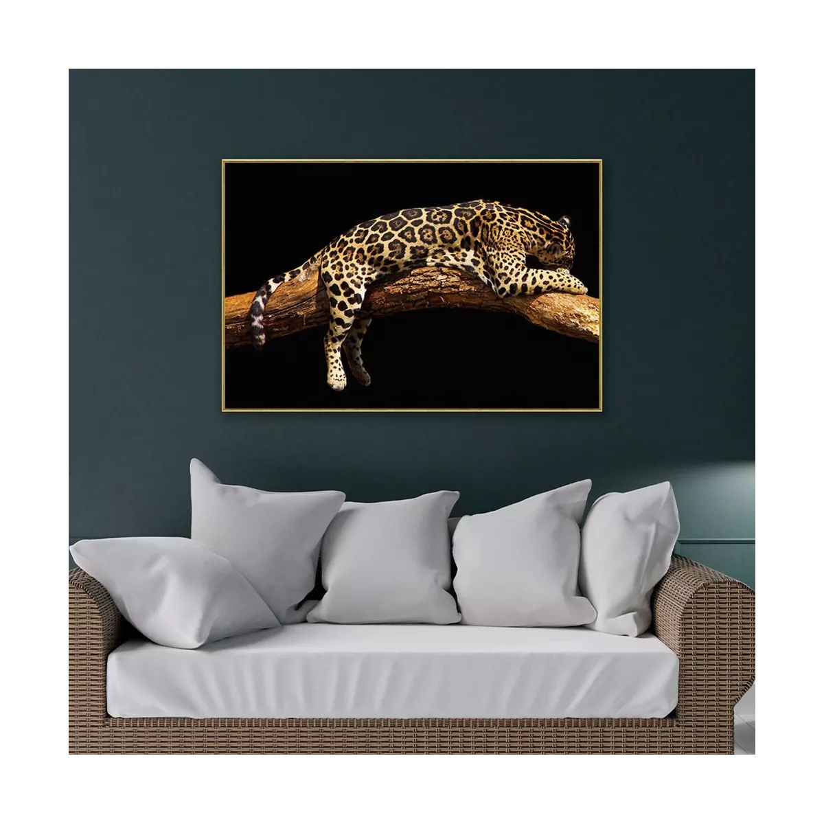 Tableau Panthère Strass 120x80