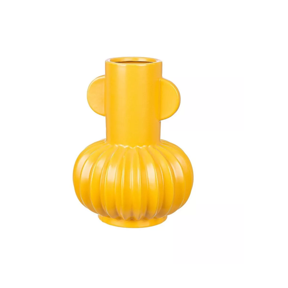 Vase Art Déco Jaune H.20