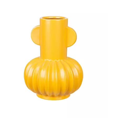 Vase Art Déco Jaune H.20