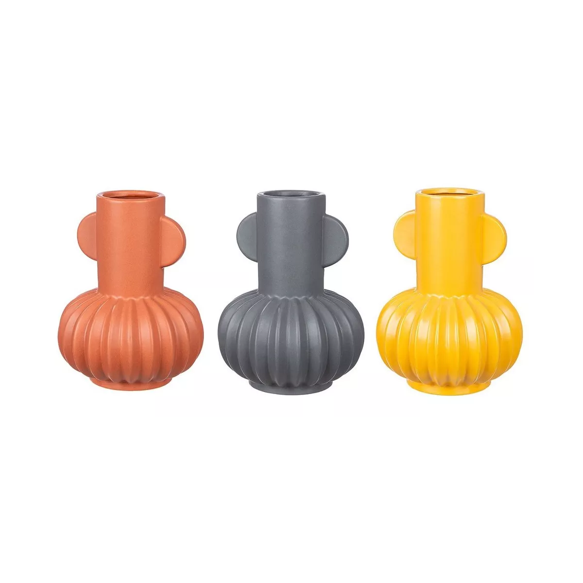 Vase Art Déco Gris H.20