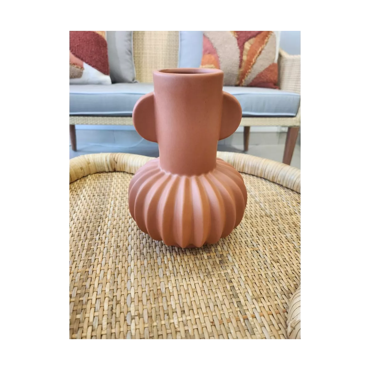 Vase Art Déco Terracotta H.20