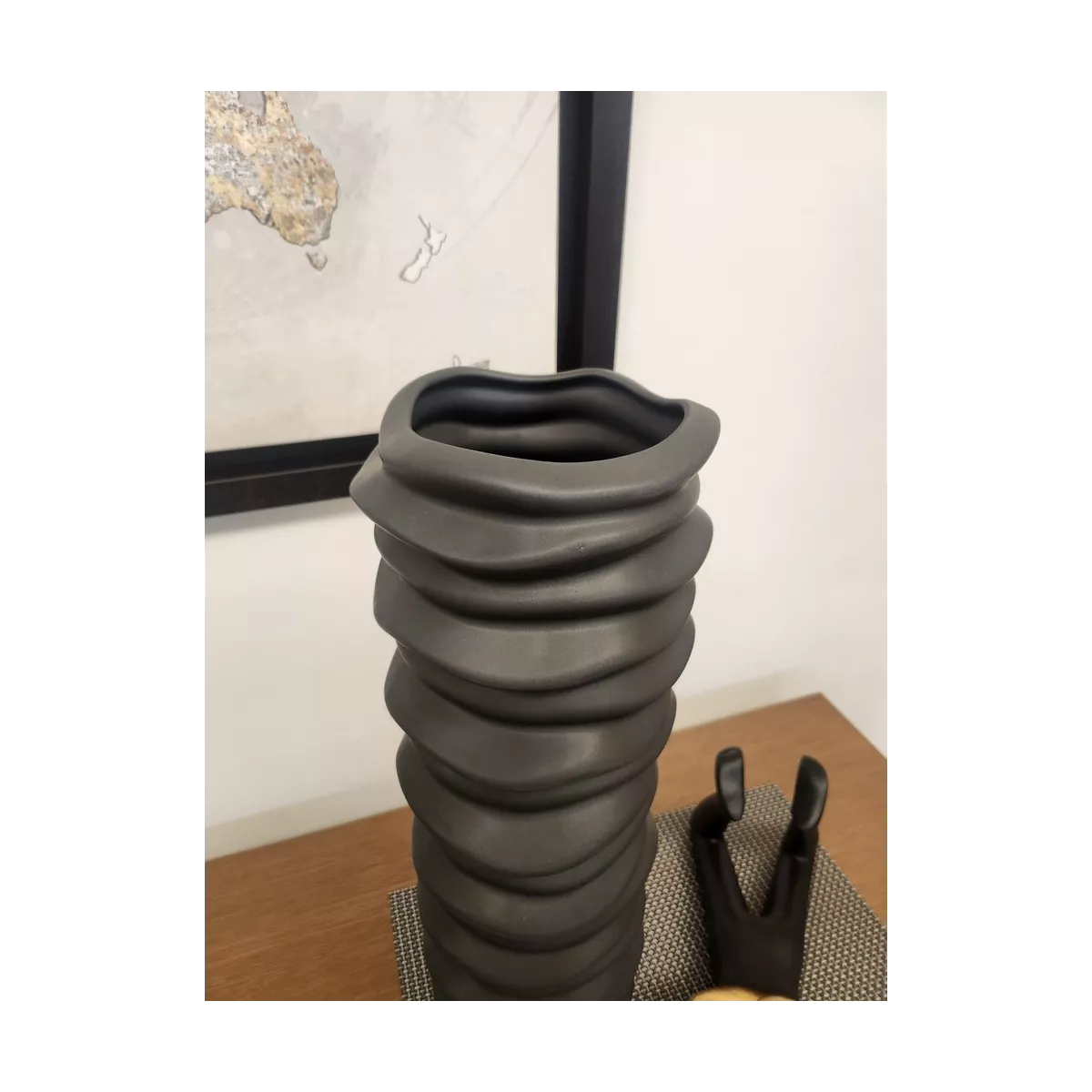 Vase Philou Noir H.58cm