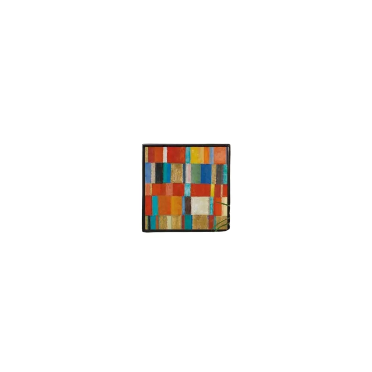 Tableau Abstrait Ocre/Or 90x90