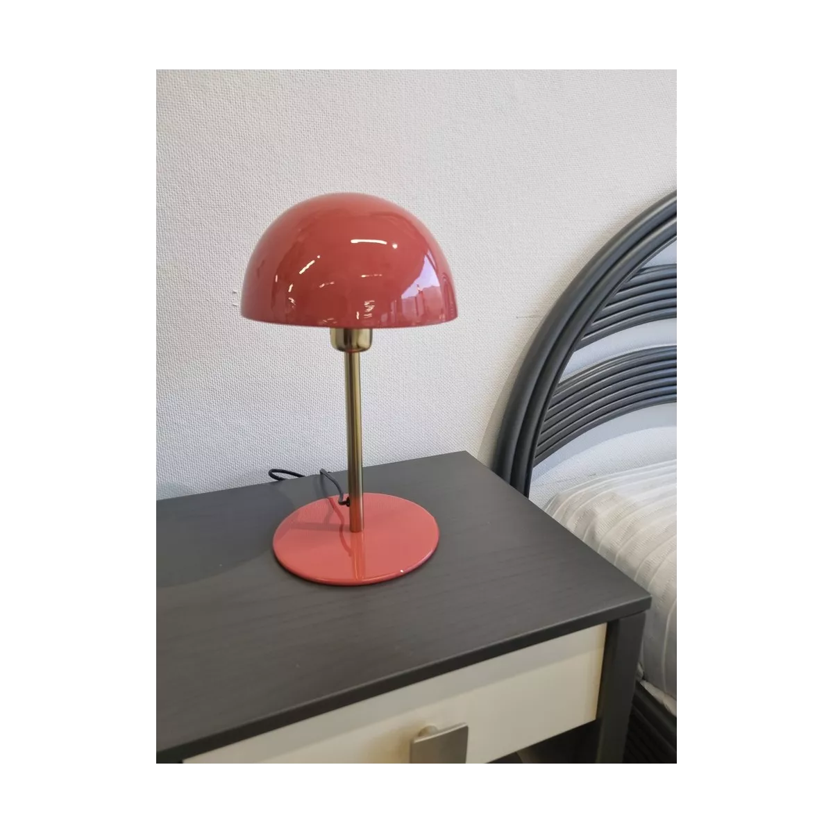 Lampe Champignon Framboise  h36