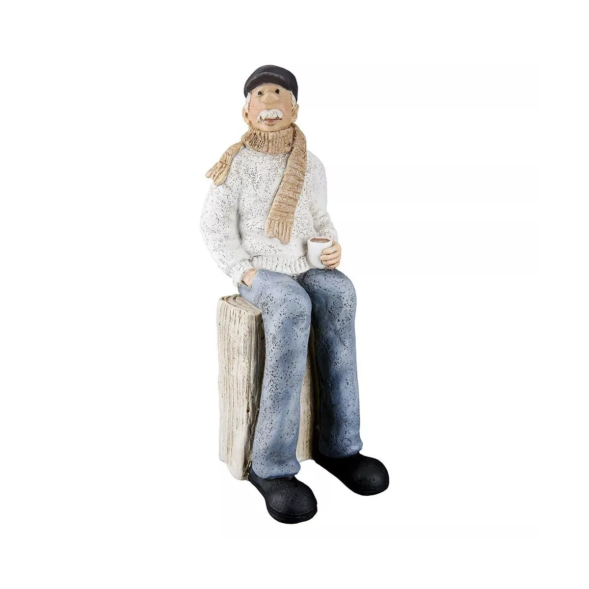 Figurine Matelot Assis H.25cm