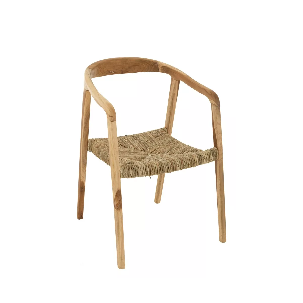 Fauteuil Teck et Paille