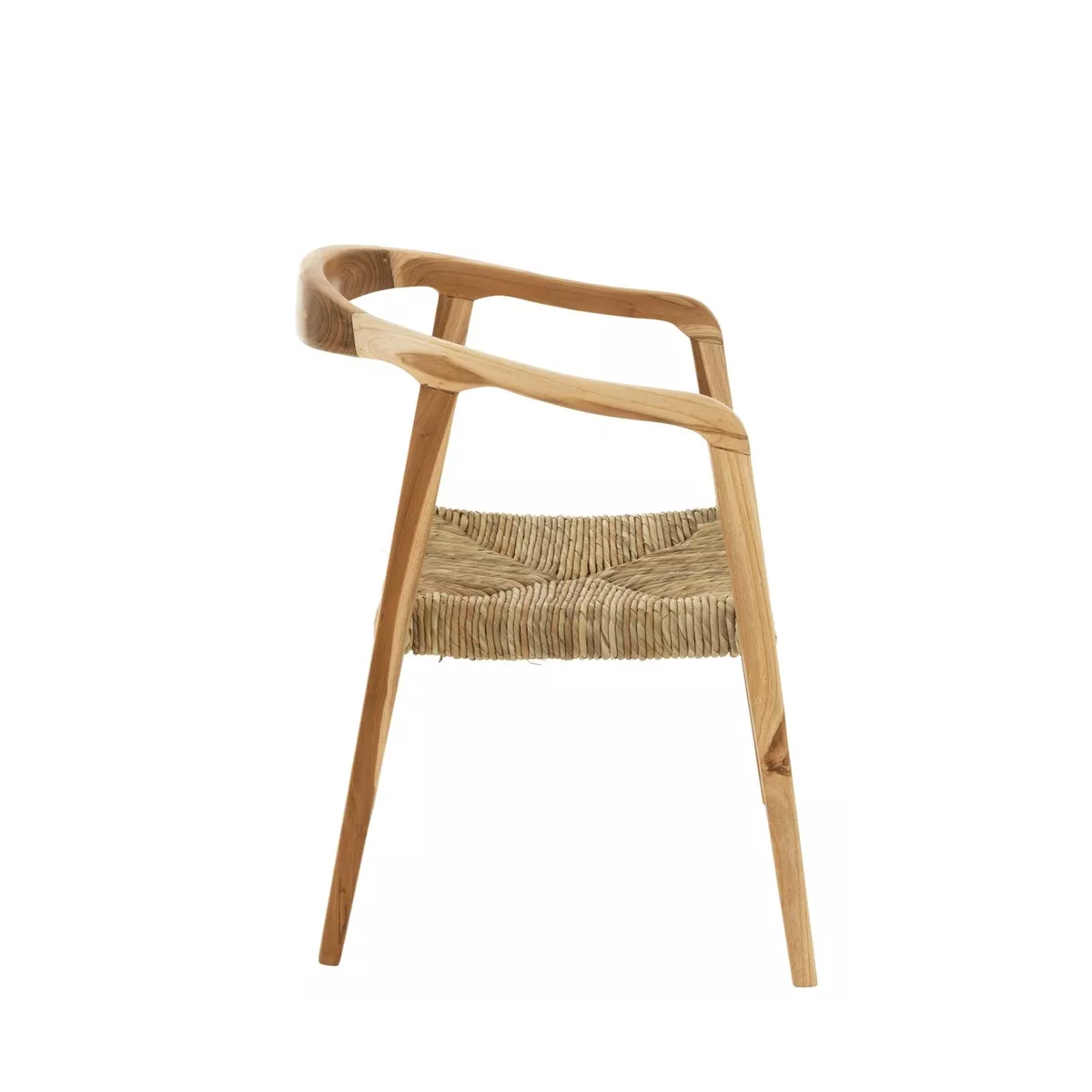 Fauteuil Teck et Paille