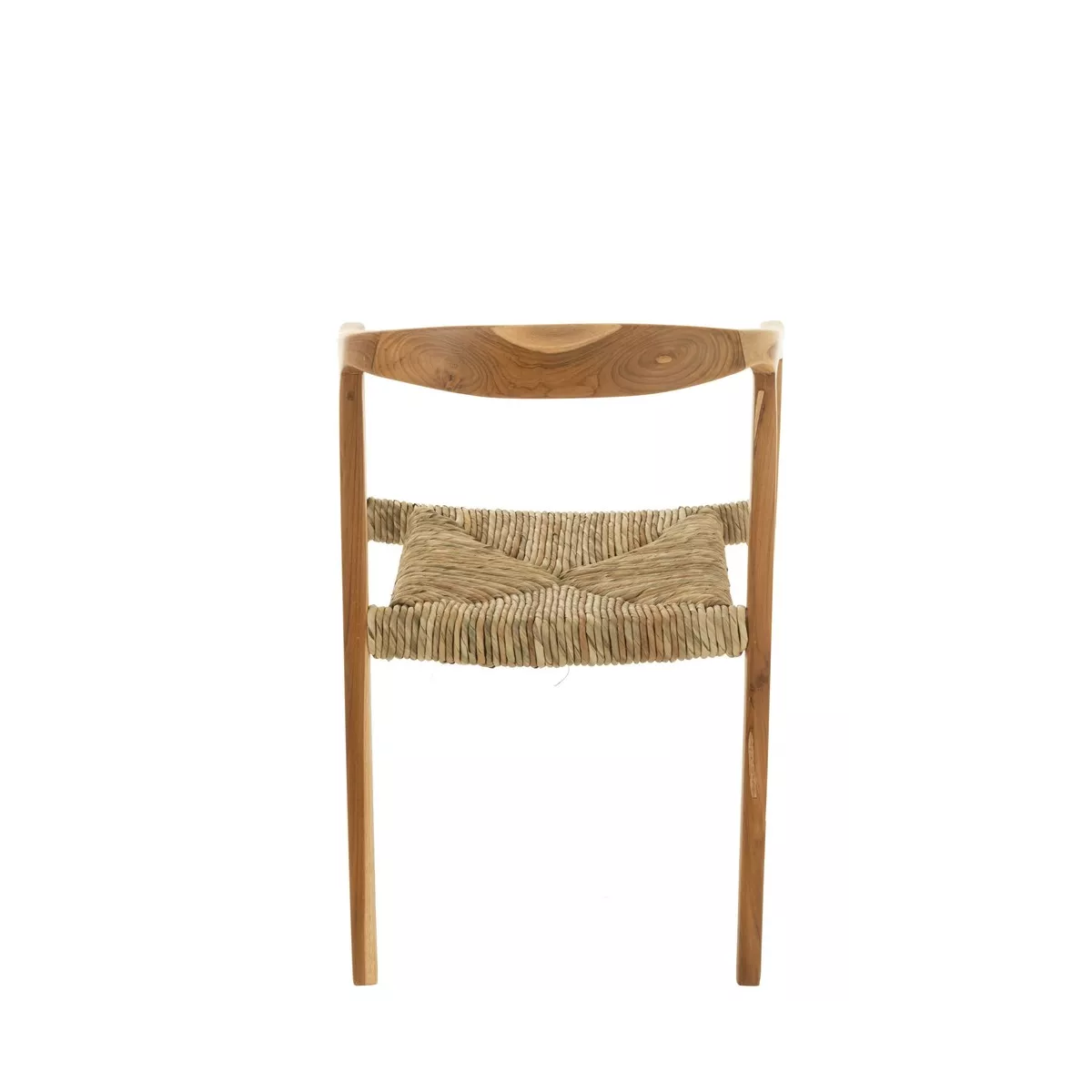 Fauteuil Teck et Paille