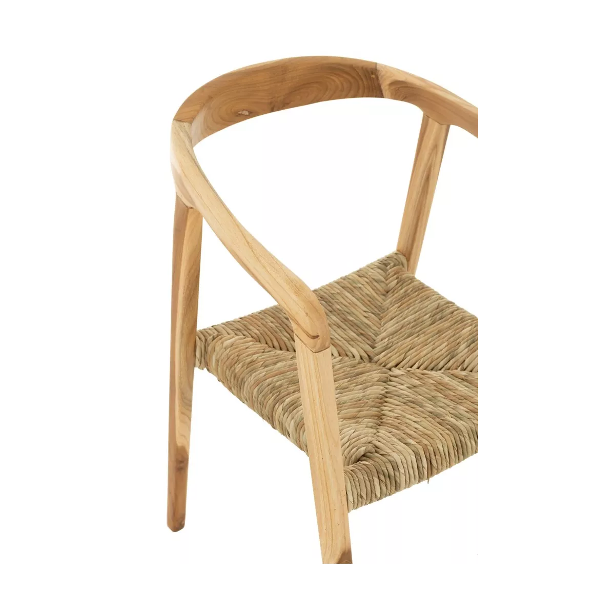 Fauteuil Teck et Paille