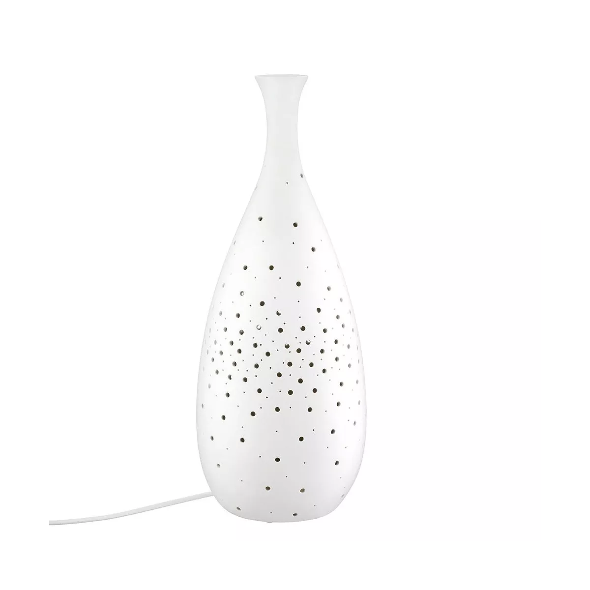 Lampe Porcelaine Bouteille H.42