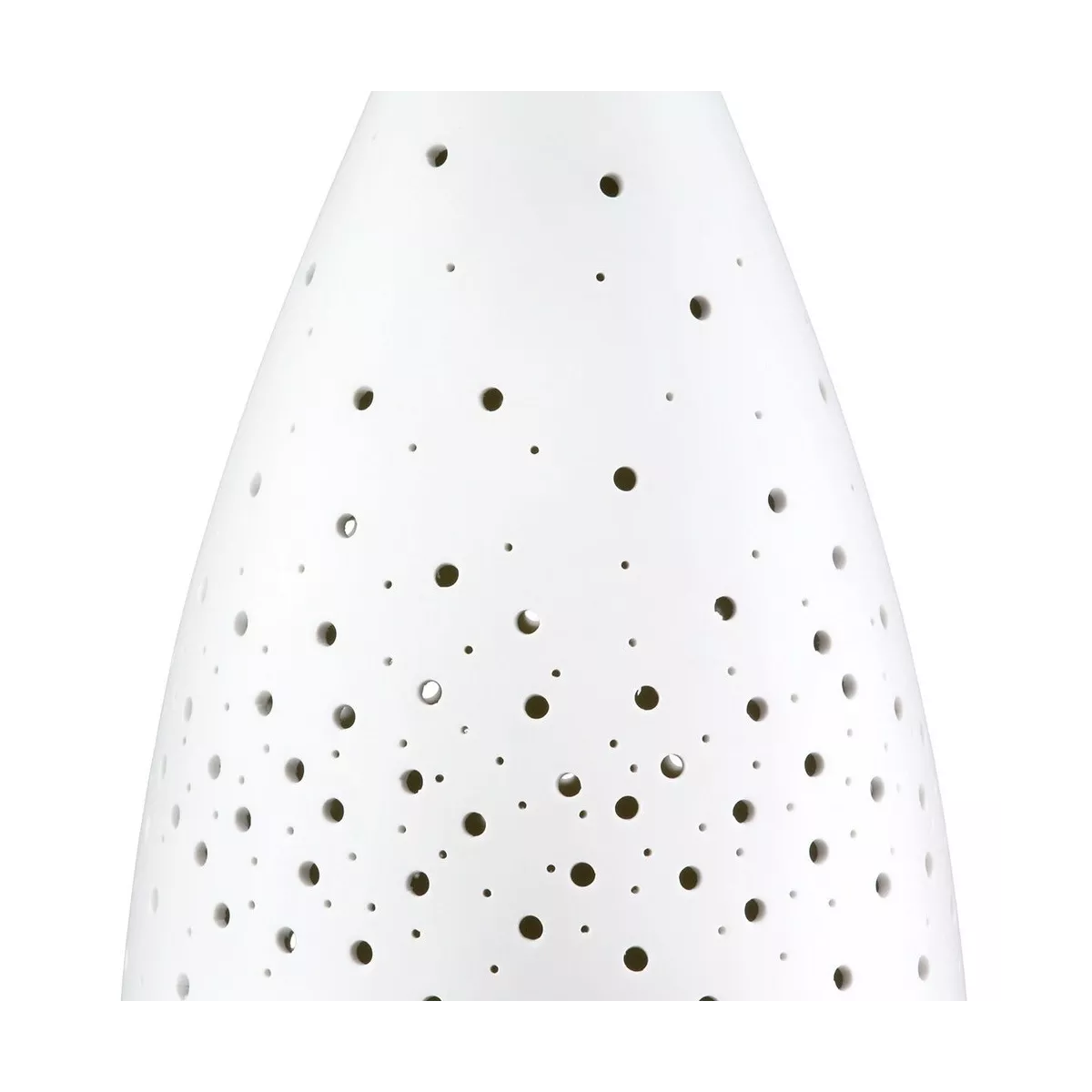 Lampe Porcelaine Bouteille H.42