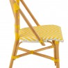 Chaise Bistrot Rotin Jaune et Blanc