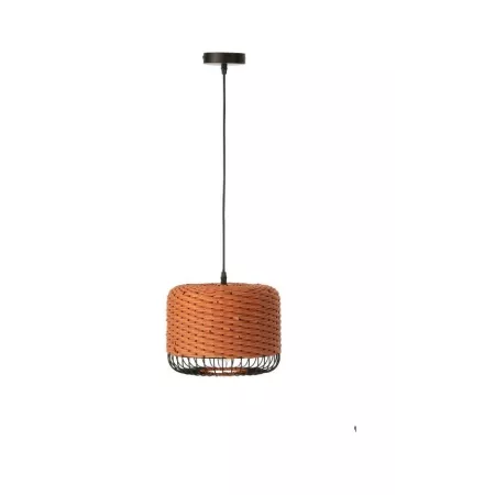Suspension Joly Métal et Tressage Orange