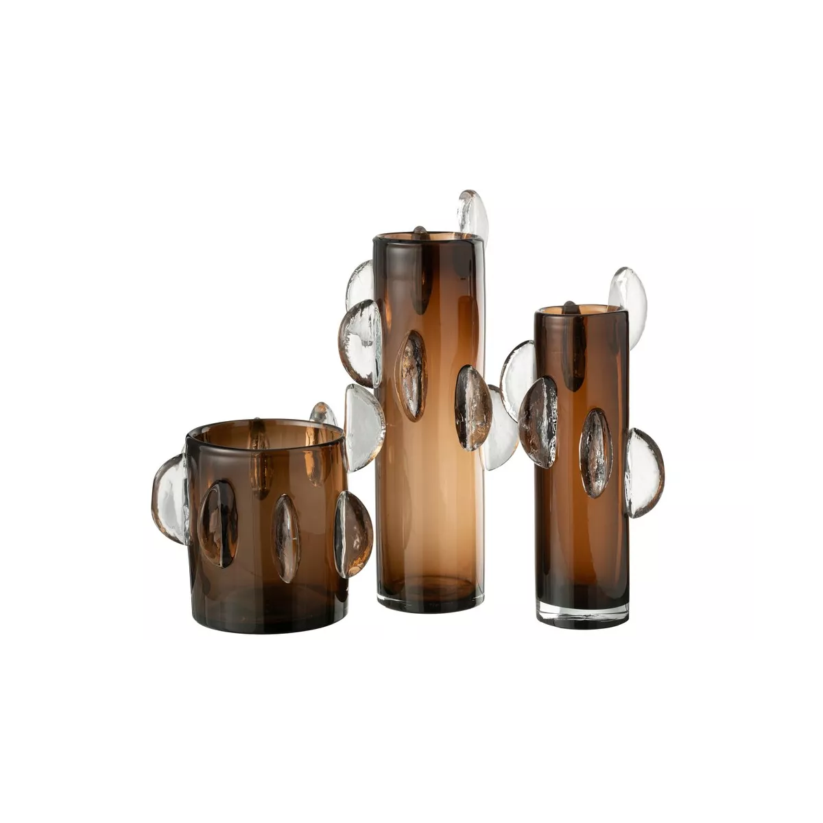 Vase en Verre Steggy Verre Marron h46