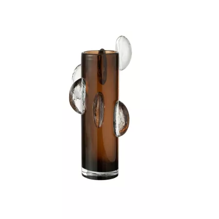 Vase en Verre Steggy Verre Marron h46