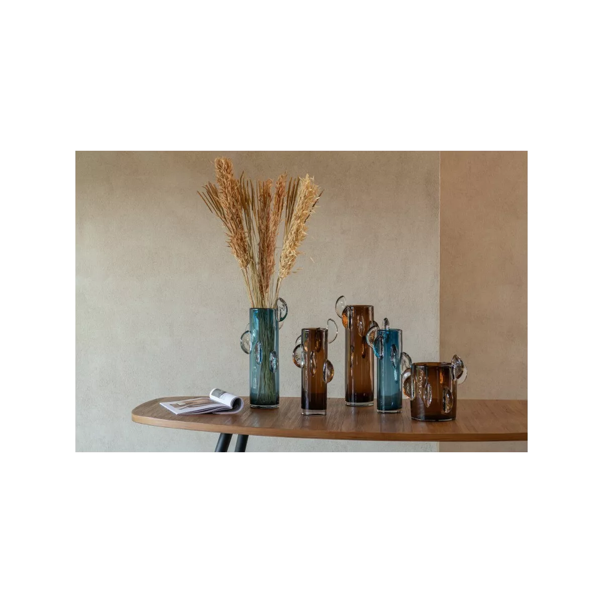 Vase en Verre Steggy Verre Marron h37