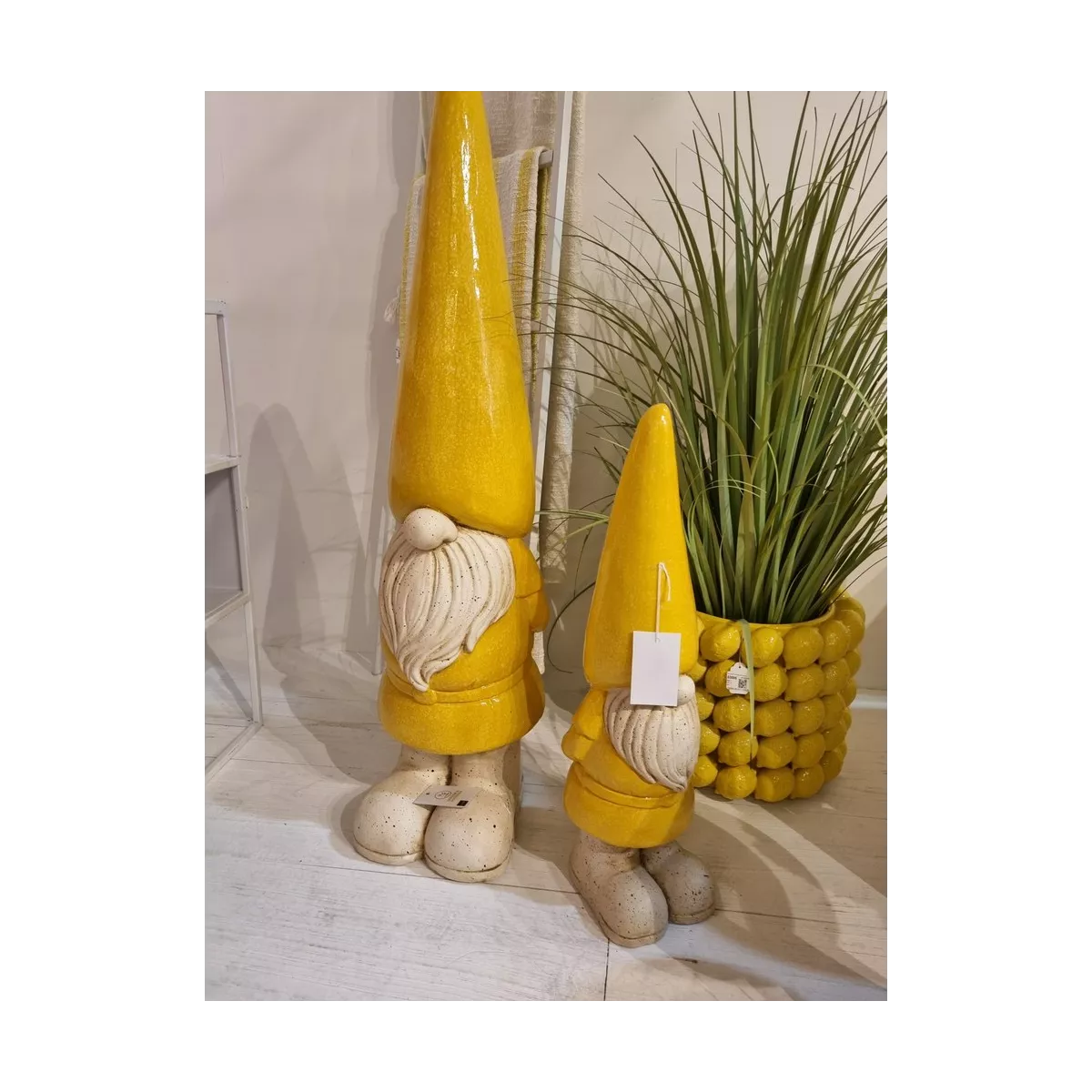 Statue Lutin Jaune Extérieur 61h