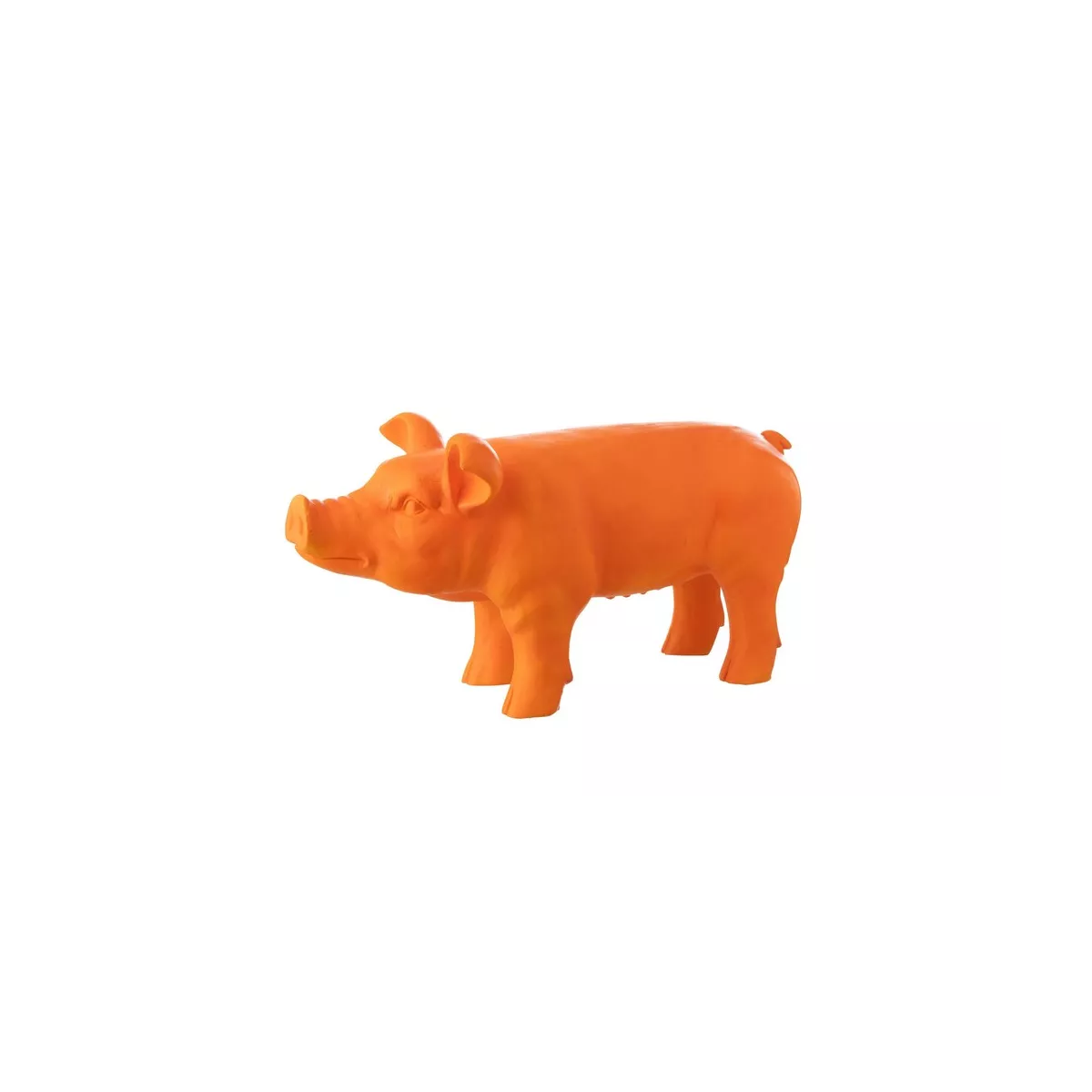 Statue Cochon Orange Extérieur 34h