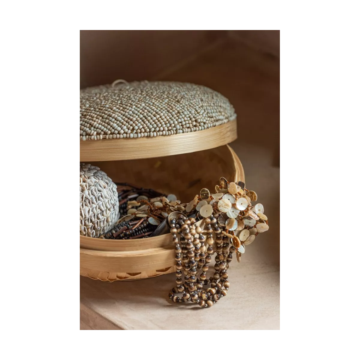Boite Elia Bambou et Perles 15H