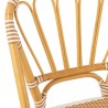 Chaise Bistrot Jili Rotin Beige et Blanc