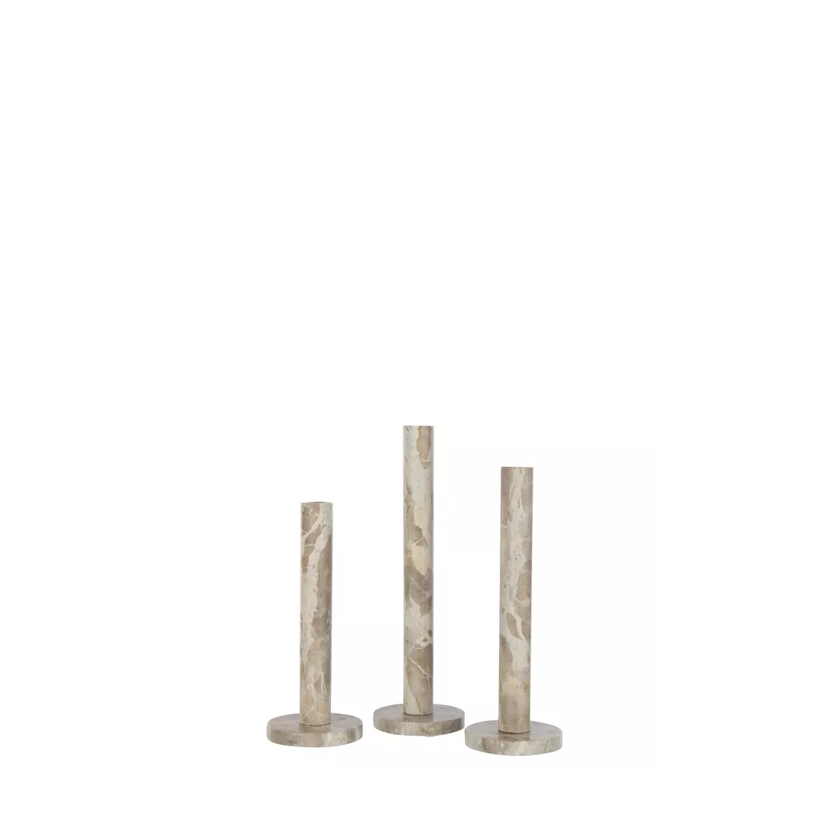 Photophore Marbre Beige H.40cm
