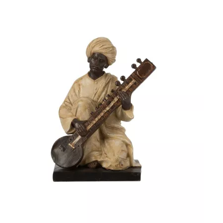 Musicien Indien Assis H.24cm
