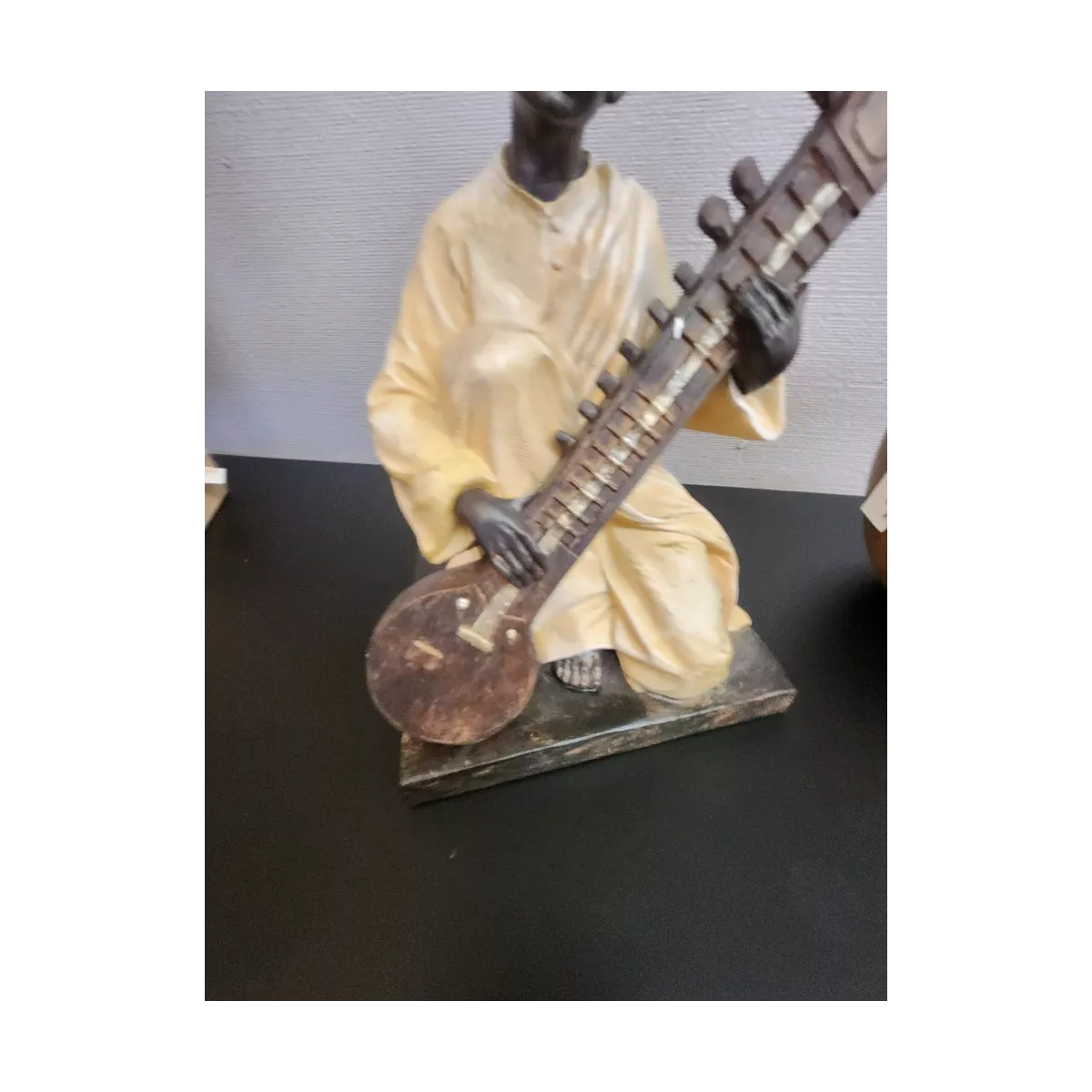 Musicien Indien Assis H.24cm